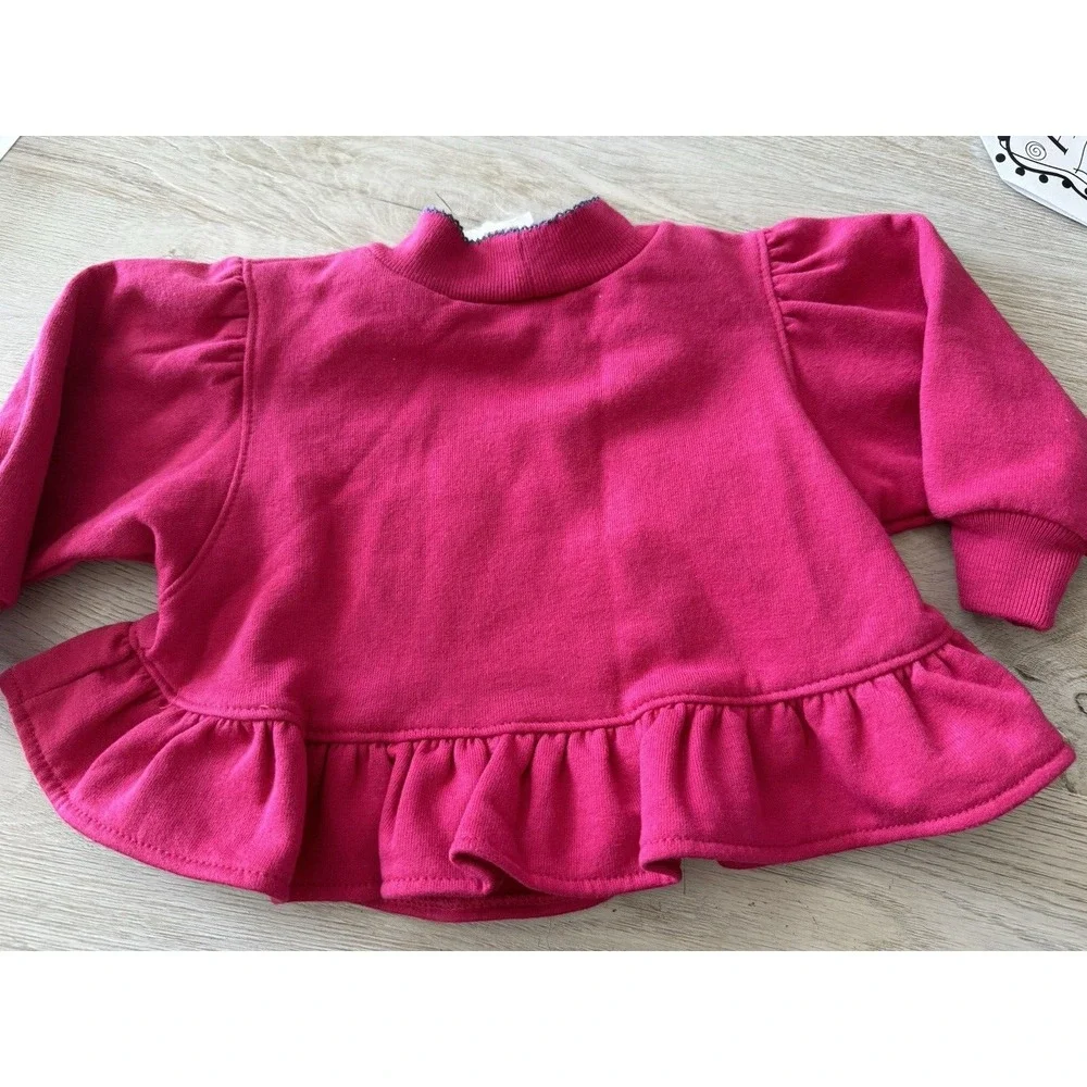 Oshkosh VINTAGE Baby B'gosh sweatshirt NEW Tags Size‎ 12 months PINK